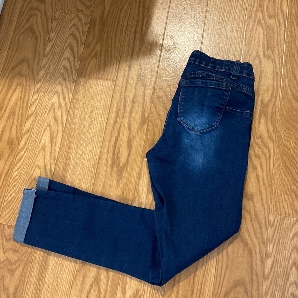 WAX Jean Teen  Girls Distressed Blue Jeans (Size 7)